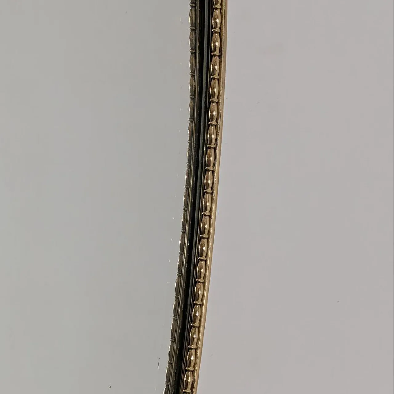 Specchio in ottone a forma di scudo stile Gio Ponti, anni ’50 3