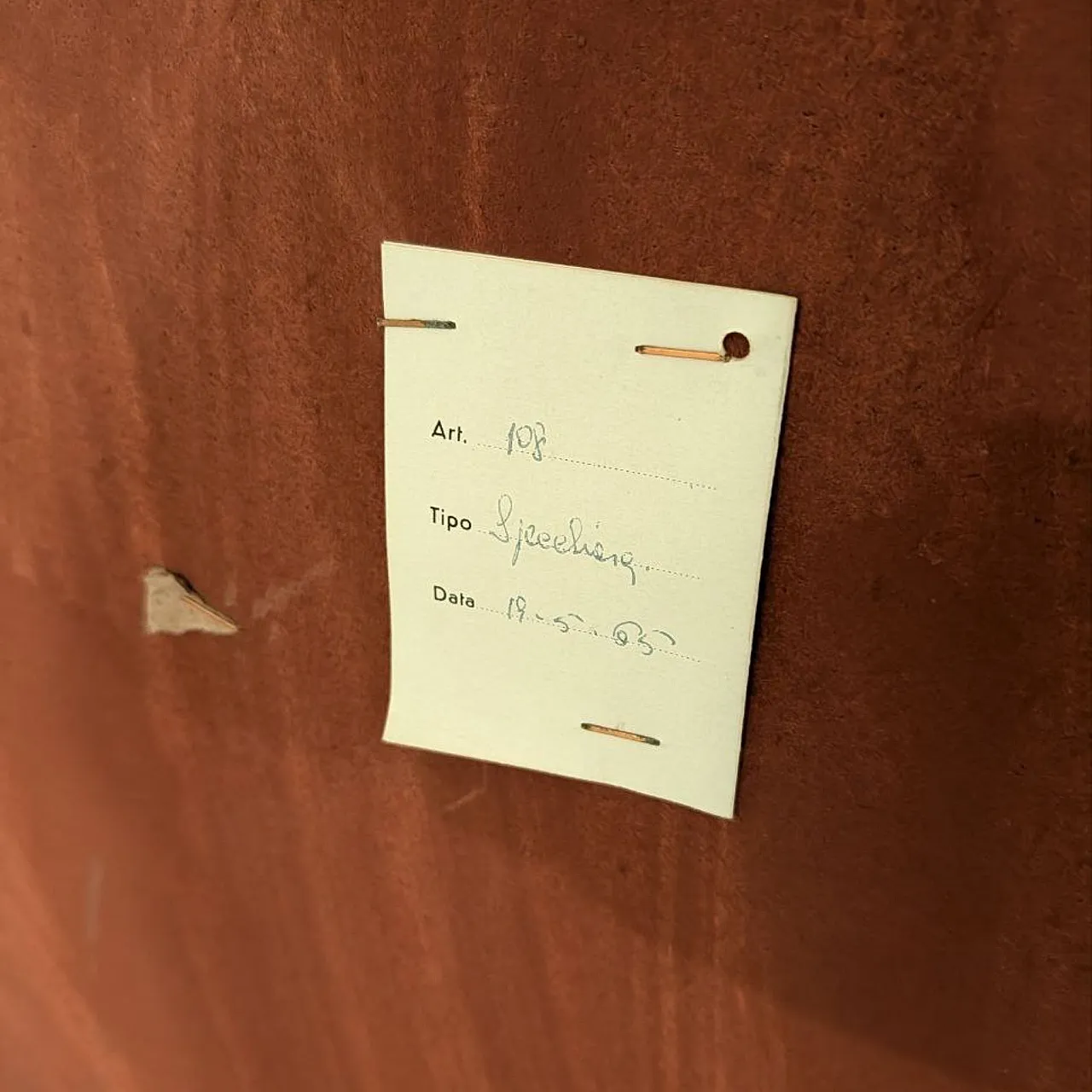 Specchio in ottone a forma di scudo stile Gio Ponti, anni ’50 7