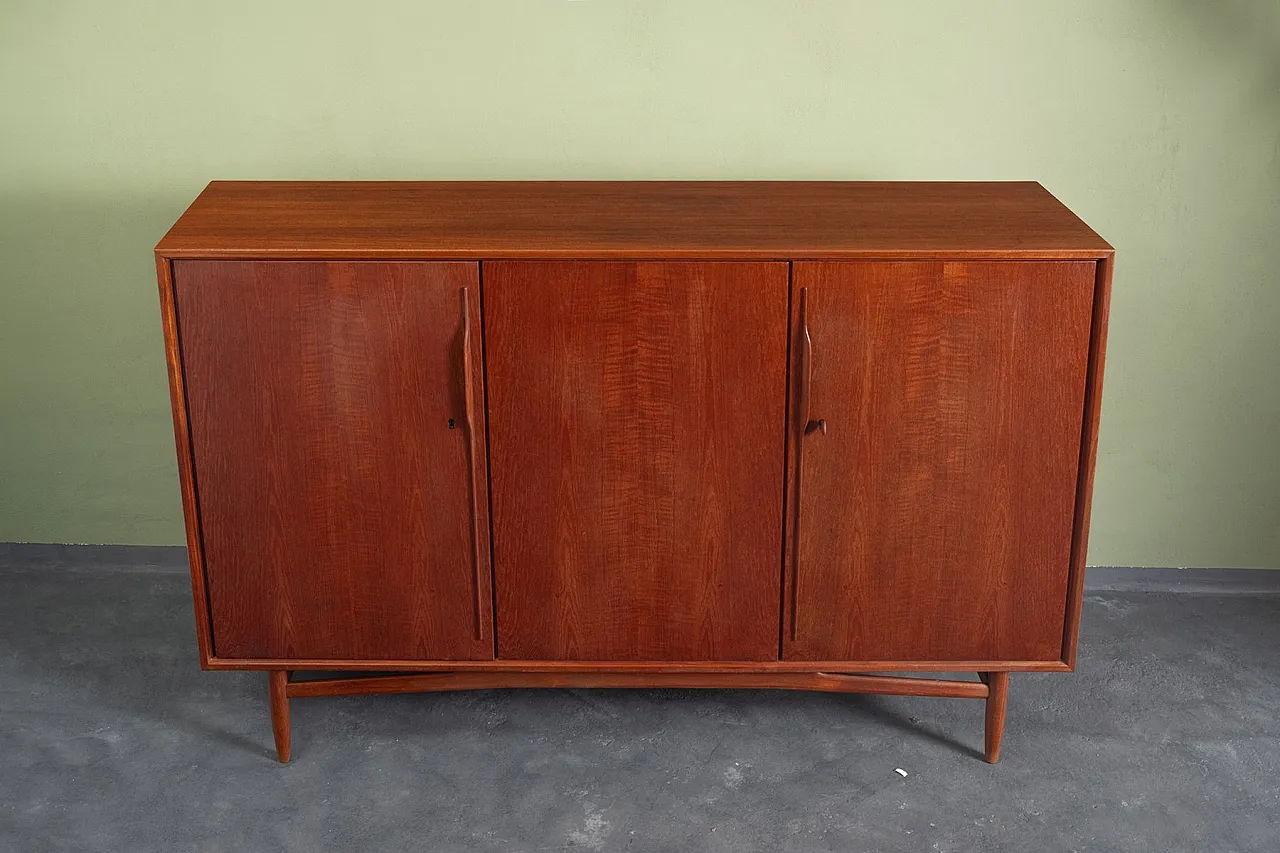 Credenza alta in teak, anni '60 3