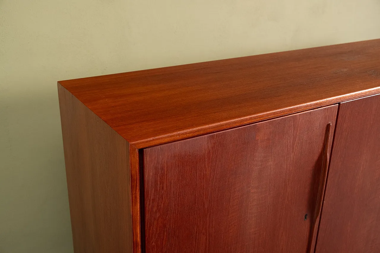 Credenza alta in teak, anni '60 4