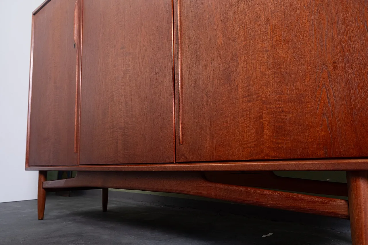 Credenza alta in teak, anni '60 6