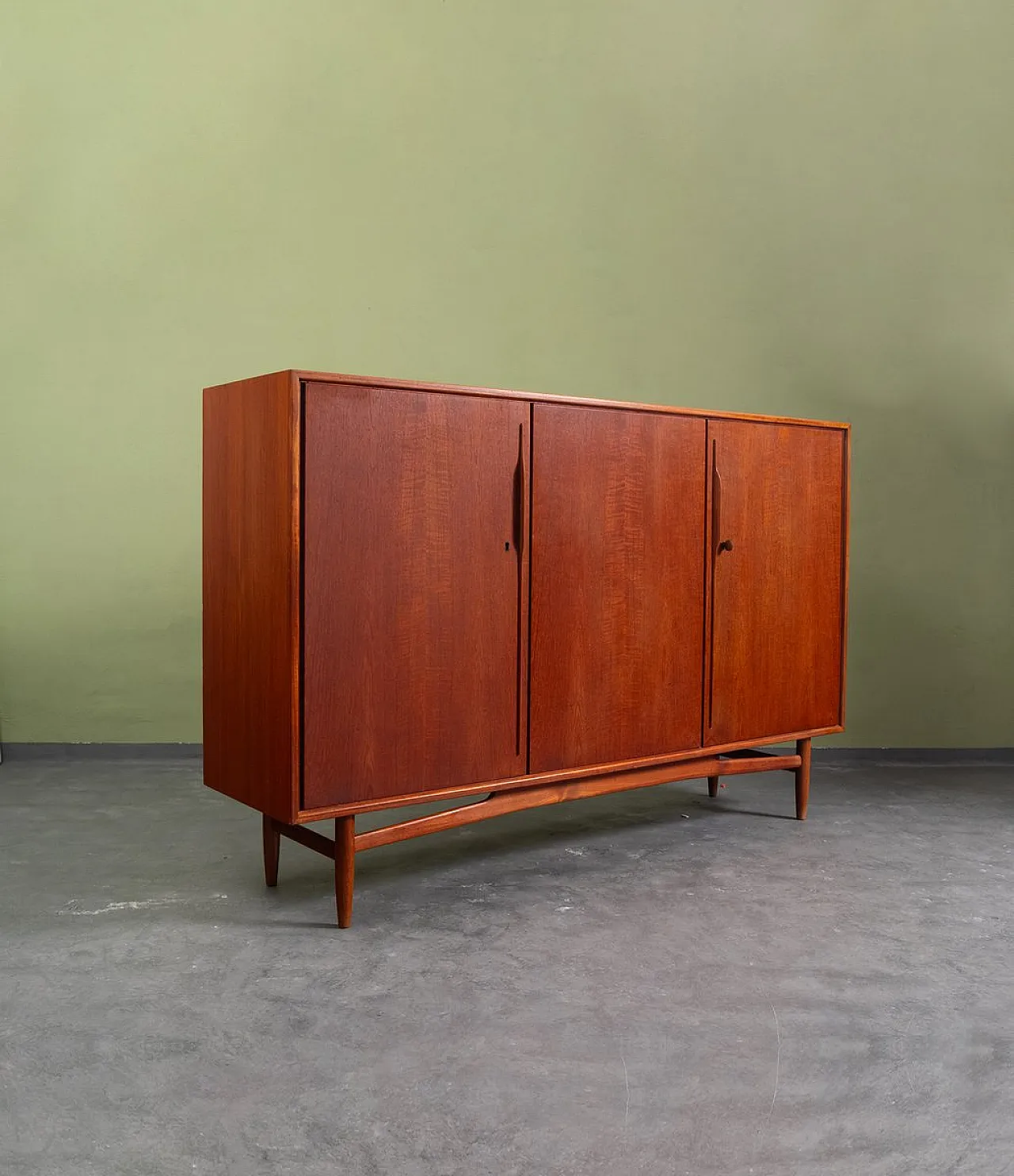 Credenza alta in teak, anni '60 9