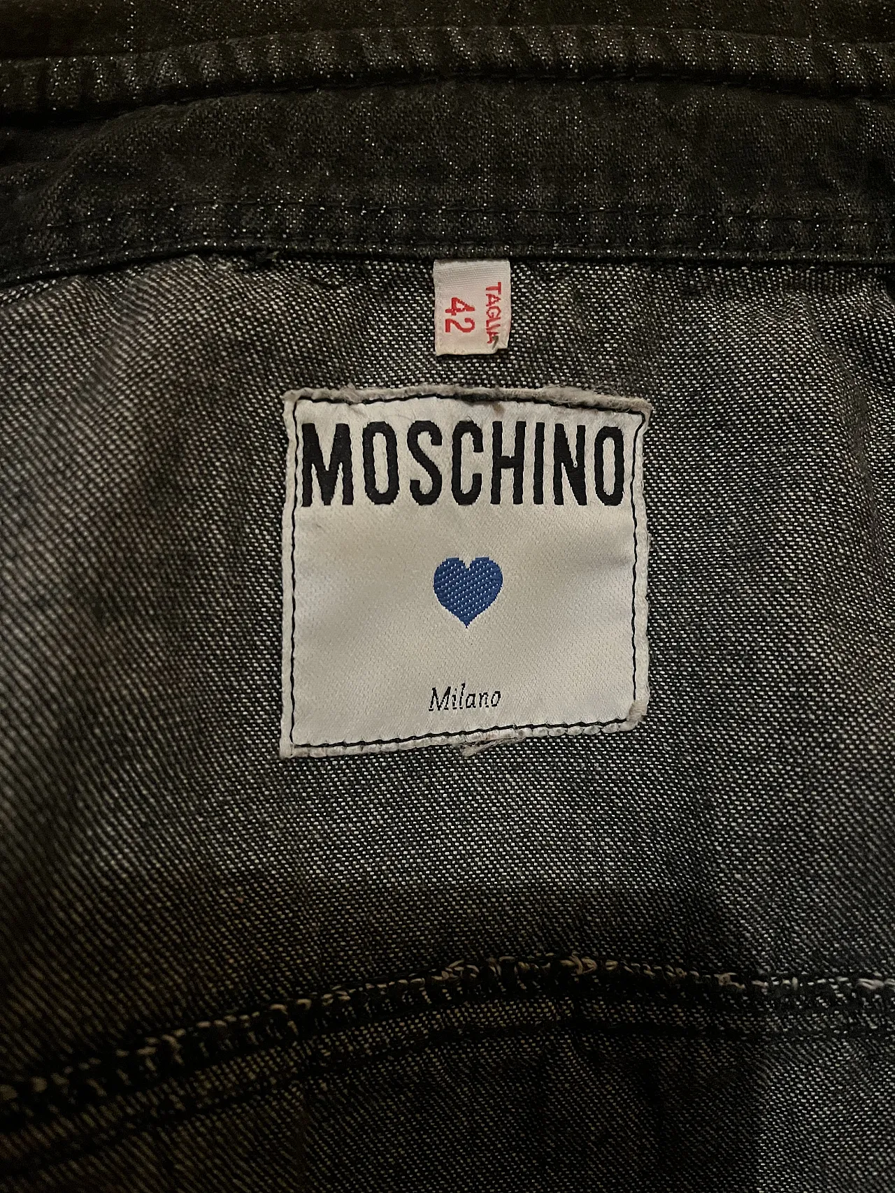 Giacca Moschino Milano Denim Cropped - Rara Passamaneria - 3