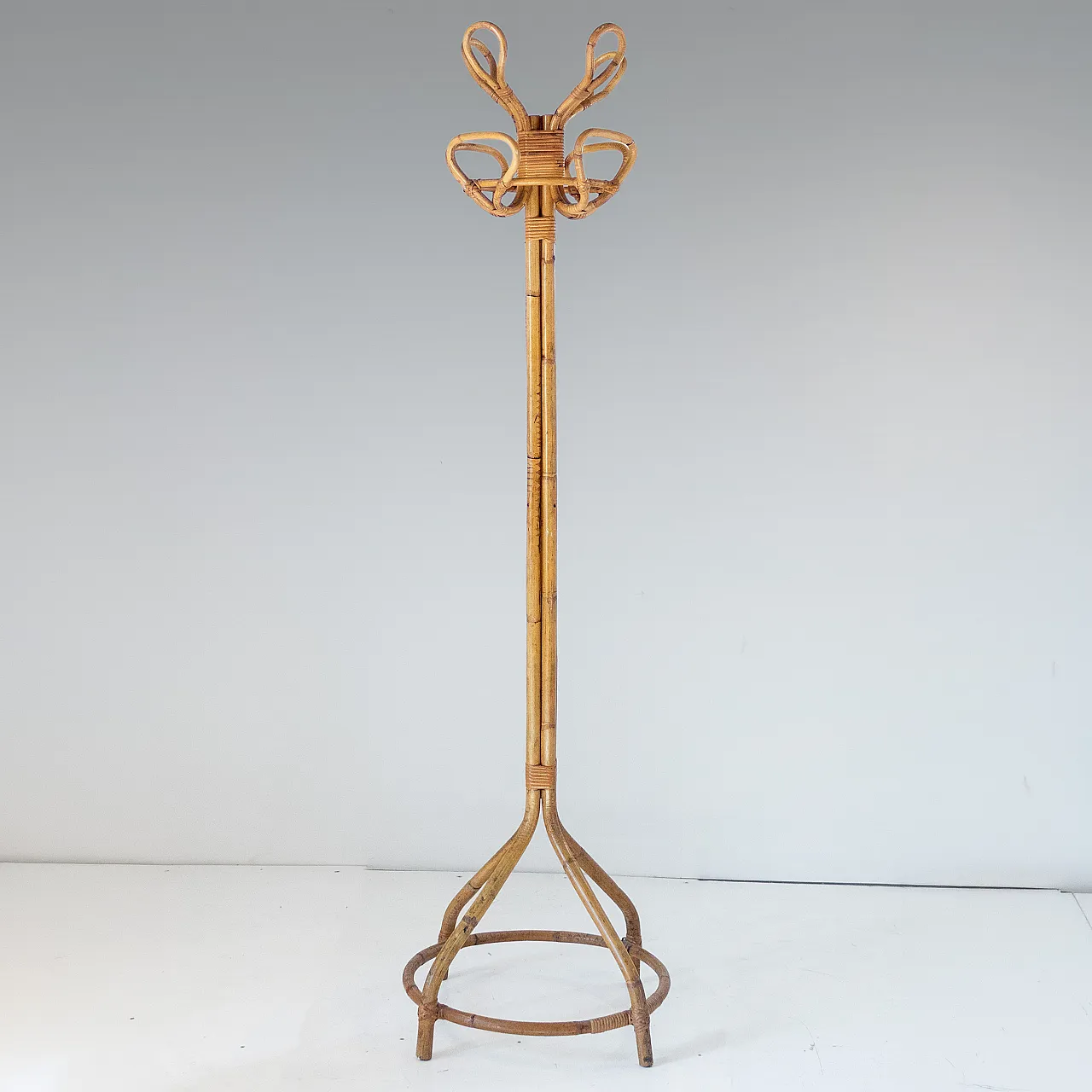 Sculptural bamboo coat hanger, Franco Albini, Italy, 1950s 2