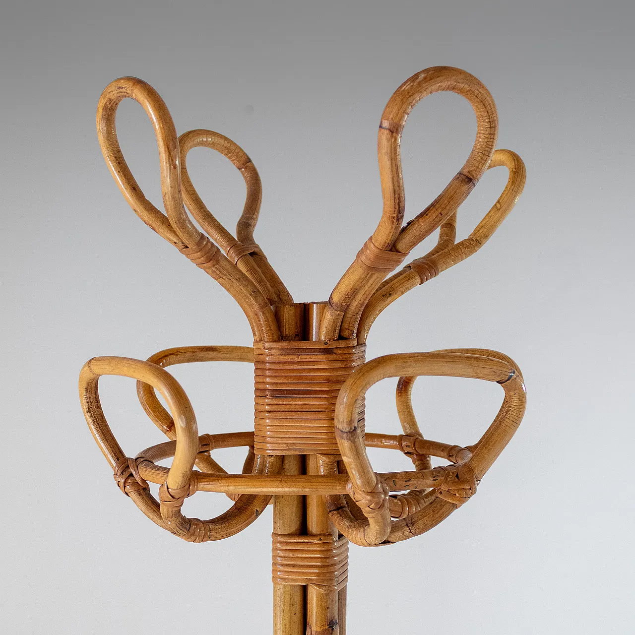 Sculptural bamboo coat hanger, Franco Albini, Italy, 1950s 5