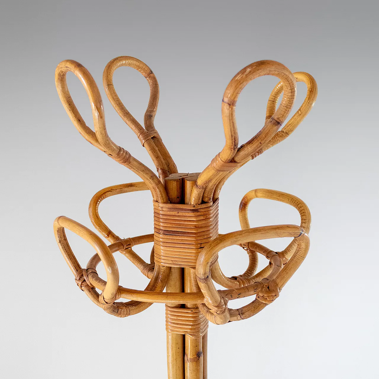 Sculptural bamboo coat hanger, Franco Albini, Italy, 1950s 6