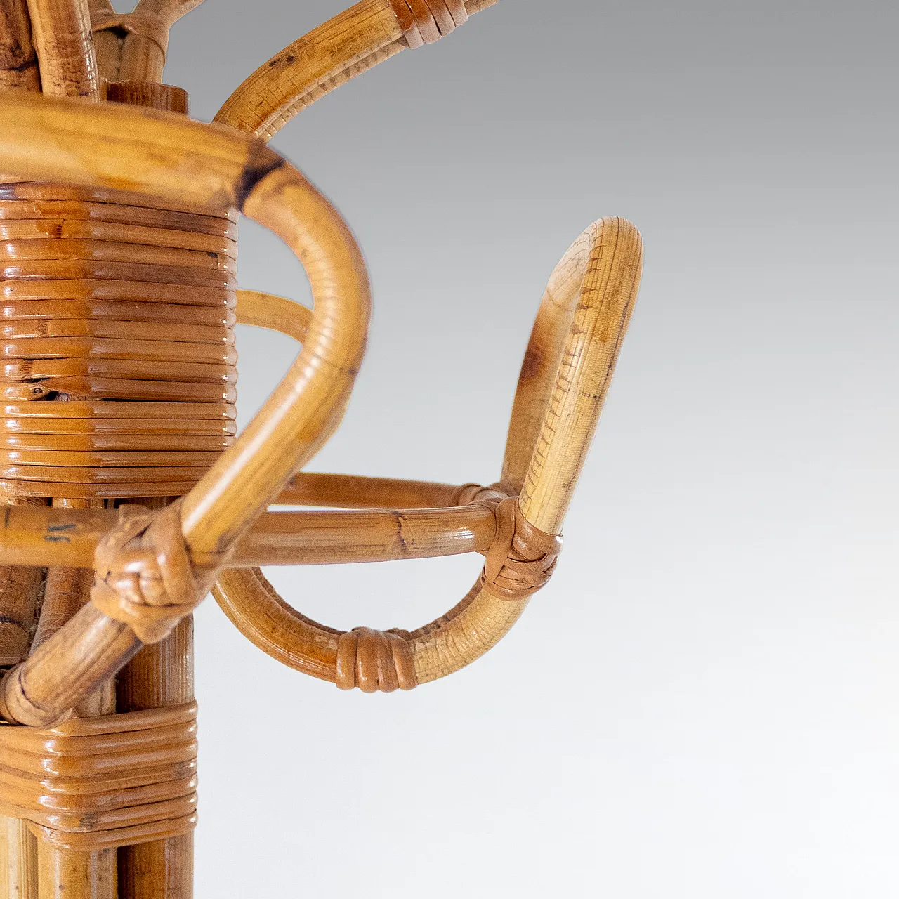 Sculptural bamboo coat hanger, Franco Albini, Italy, 1950s 12