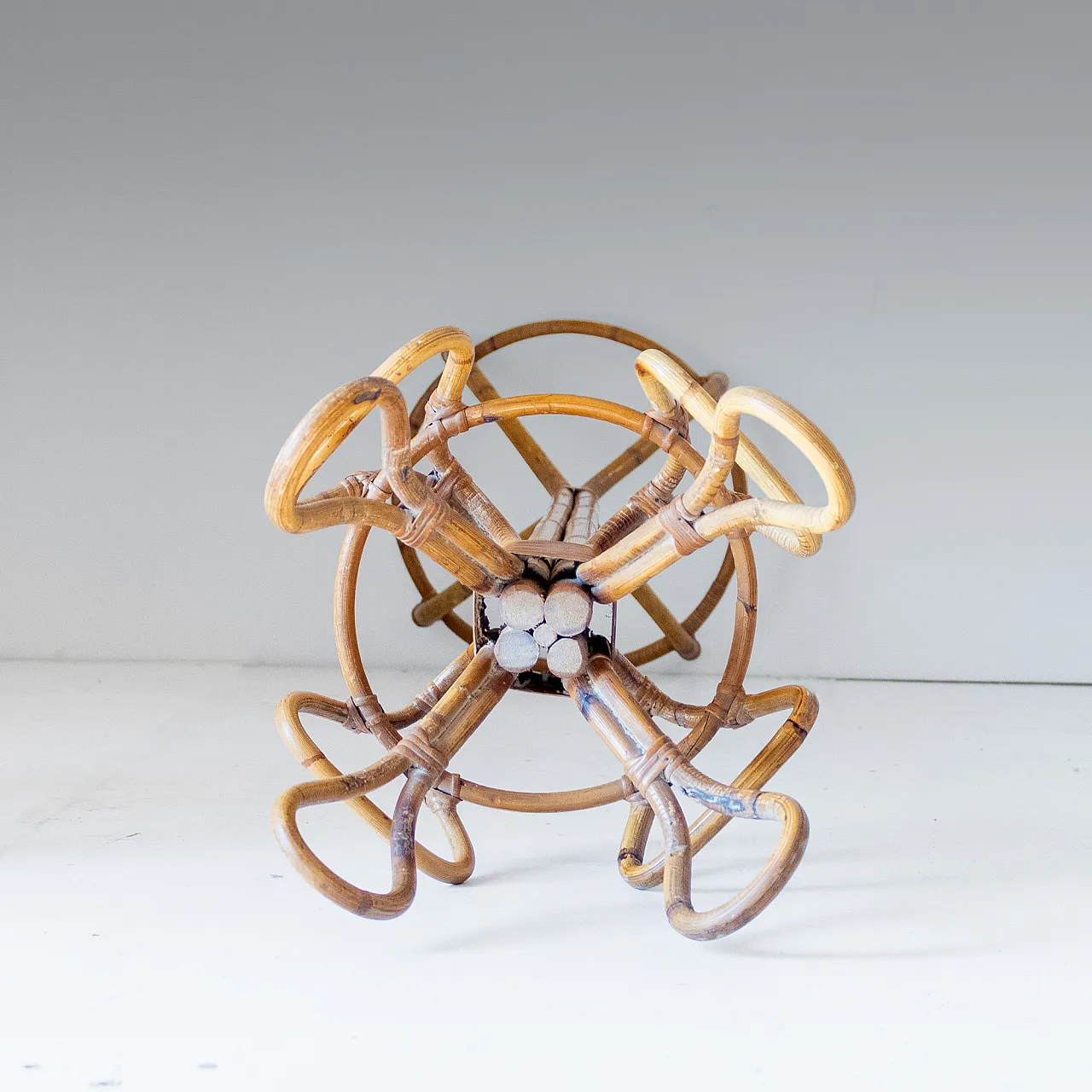 Sculptural bamboo coat hanger, Franco Albini, Italy, 1950s 14