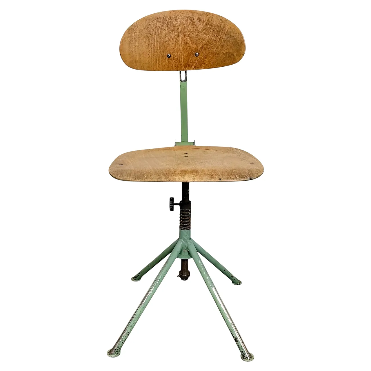 Green Industrial Workshop Chair, 1950s 20