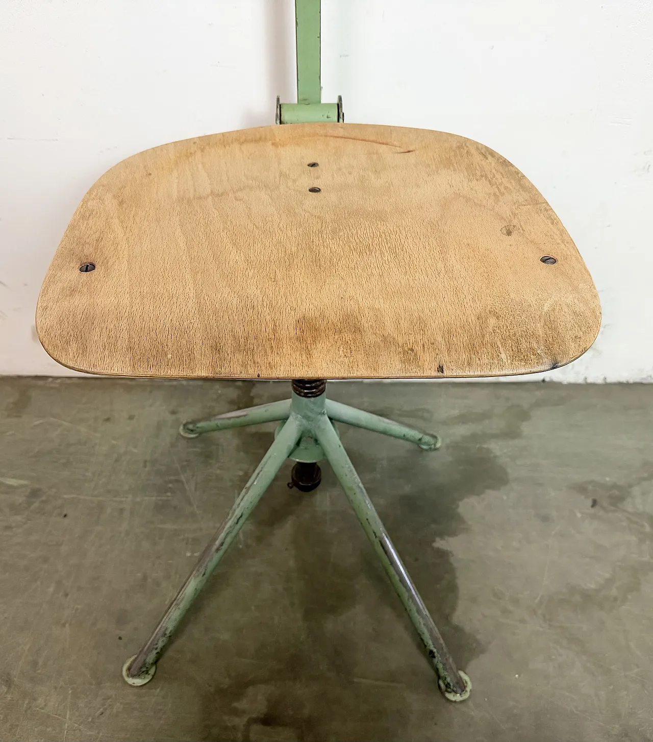 Green Industrial Workshop Chair, 1950s 25