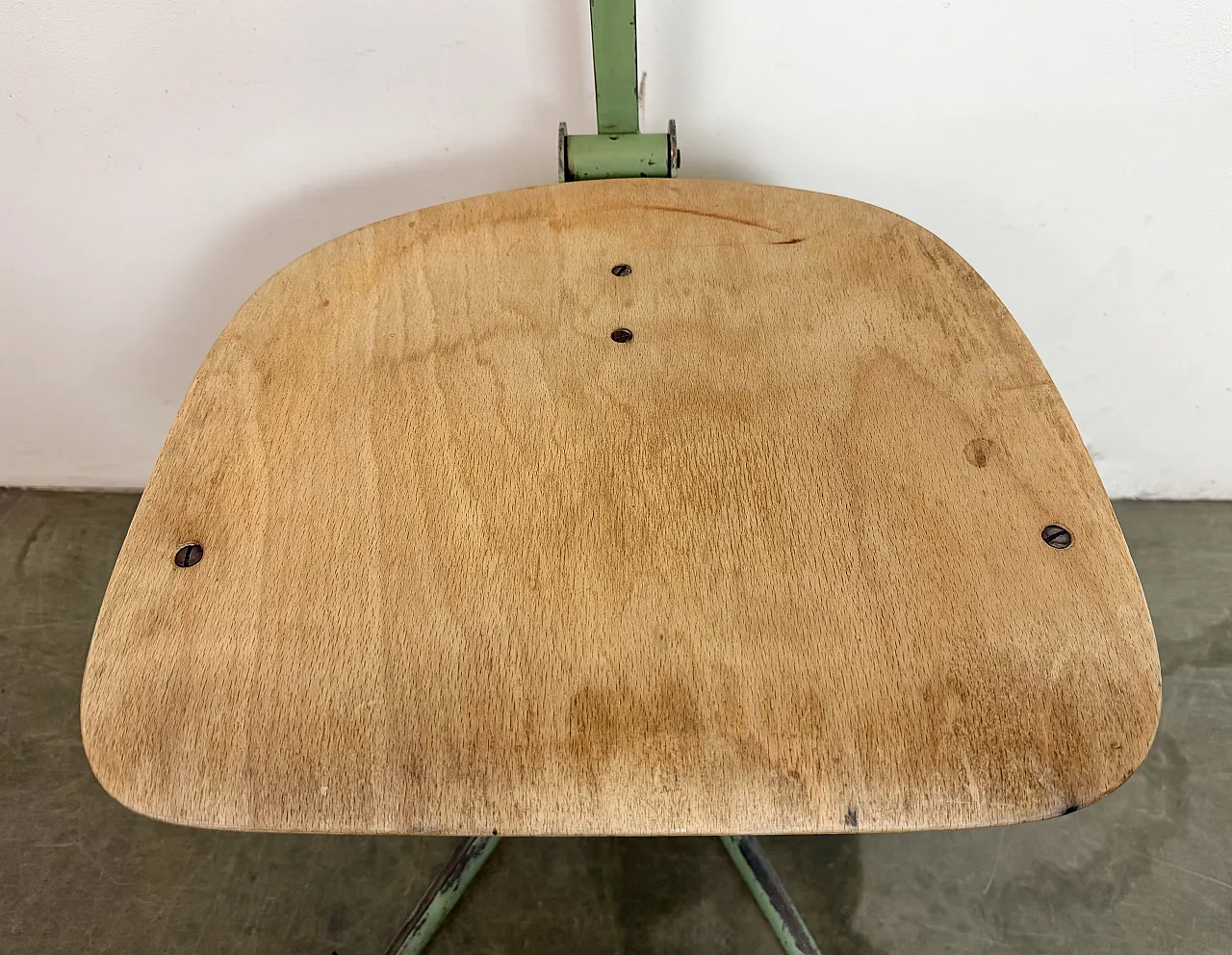 Green Industrial Workshop Chair, 1950s 26