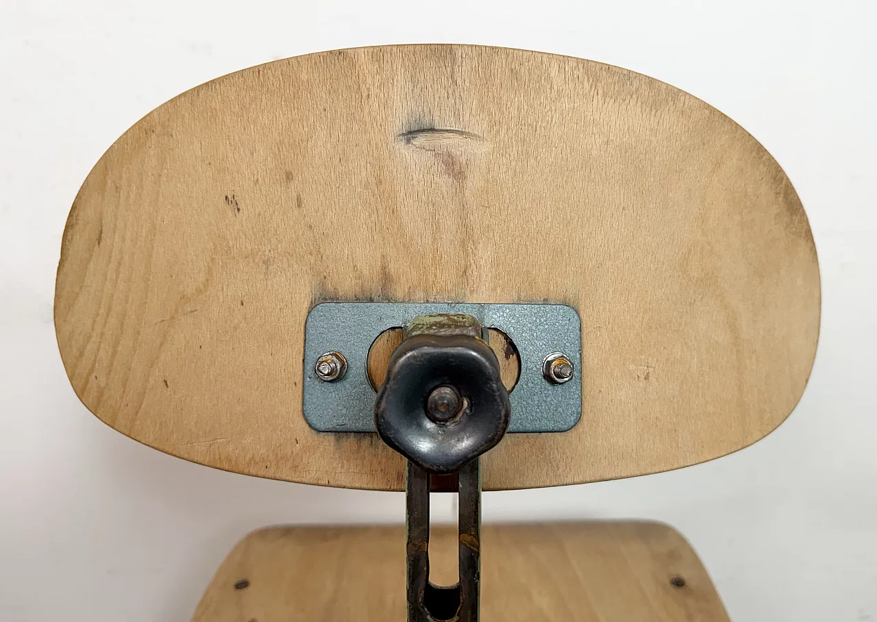 Green Industrial Workshop Chair, 1950s 32