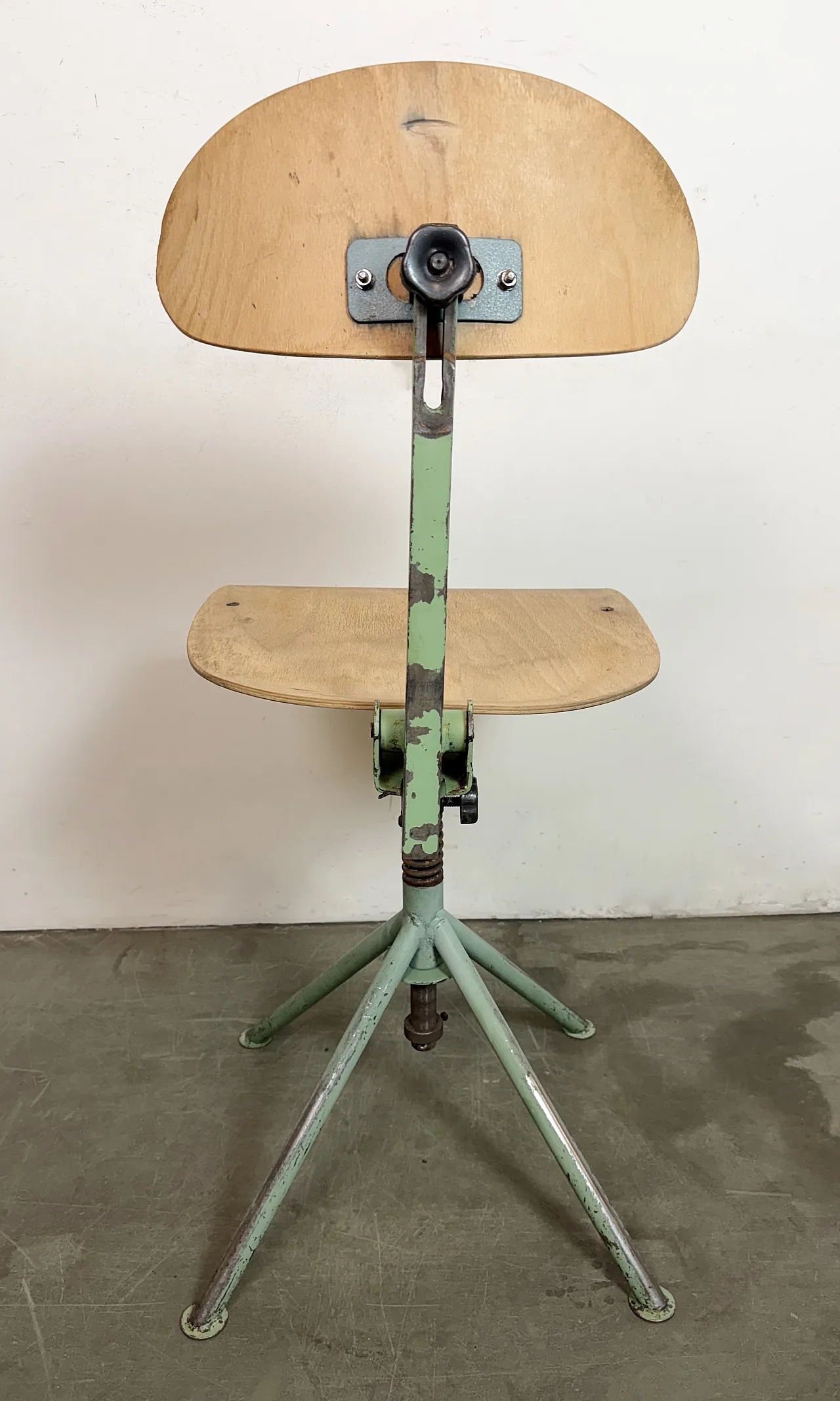 Green Industrial Workshop Chair, 1950s 36