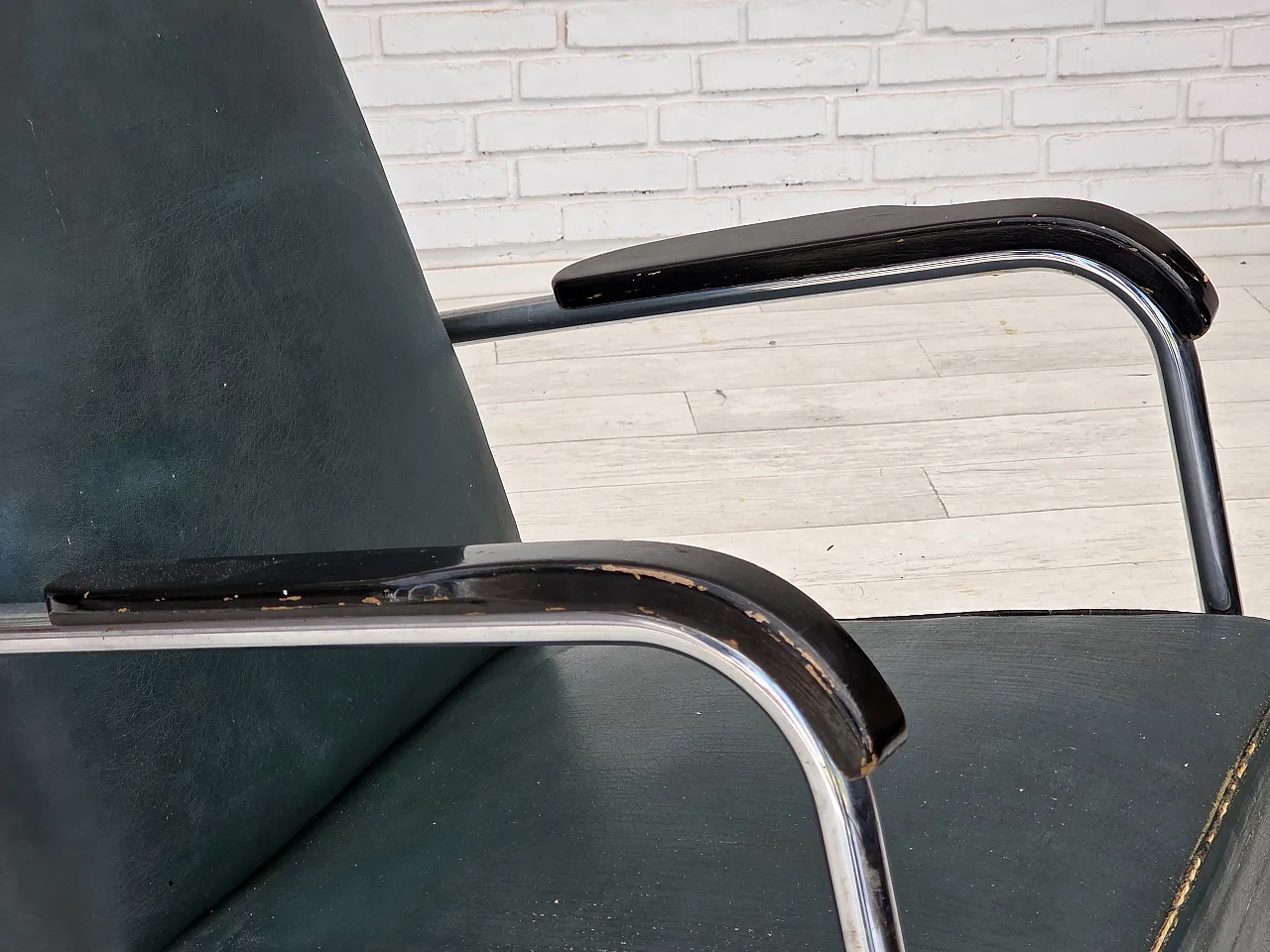 Poltrona scandinava in stile Bauhaus, anni '50 4