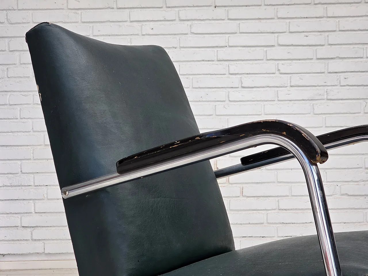 Poltrona scandinava in stile Bauhaus, anni '50 7