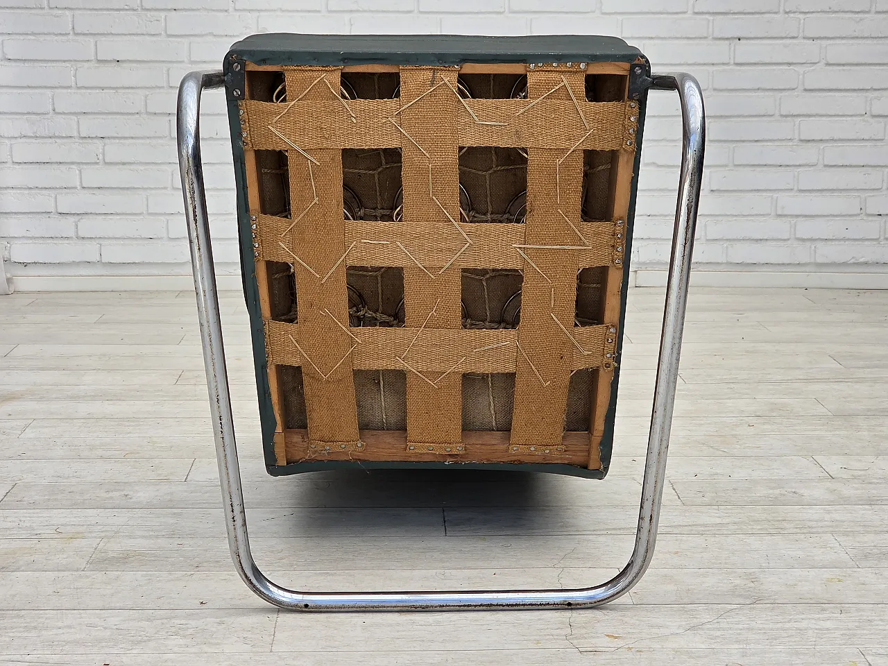 Poltrona scandinava in stile Bauhaus, anni '50 15