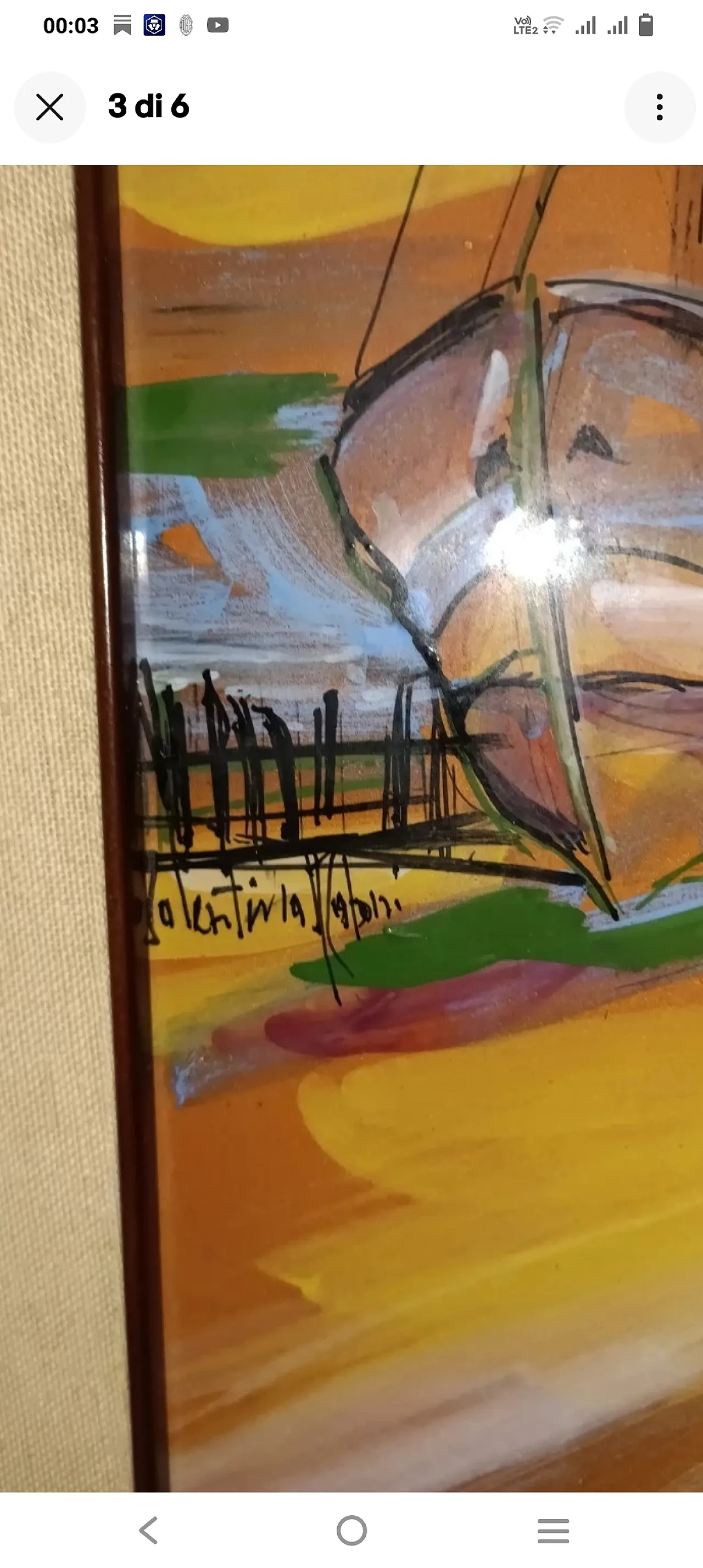 Marina with Boats at Sunset, eramic panel, 20th century 4