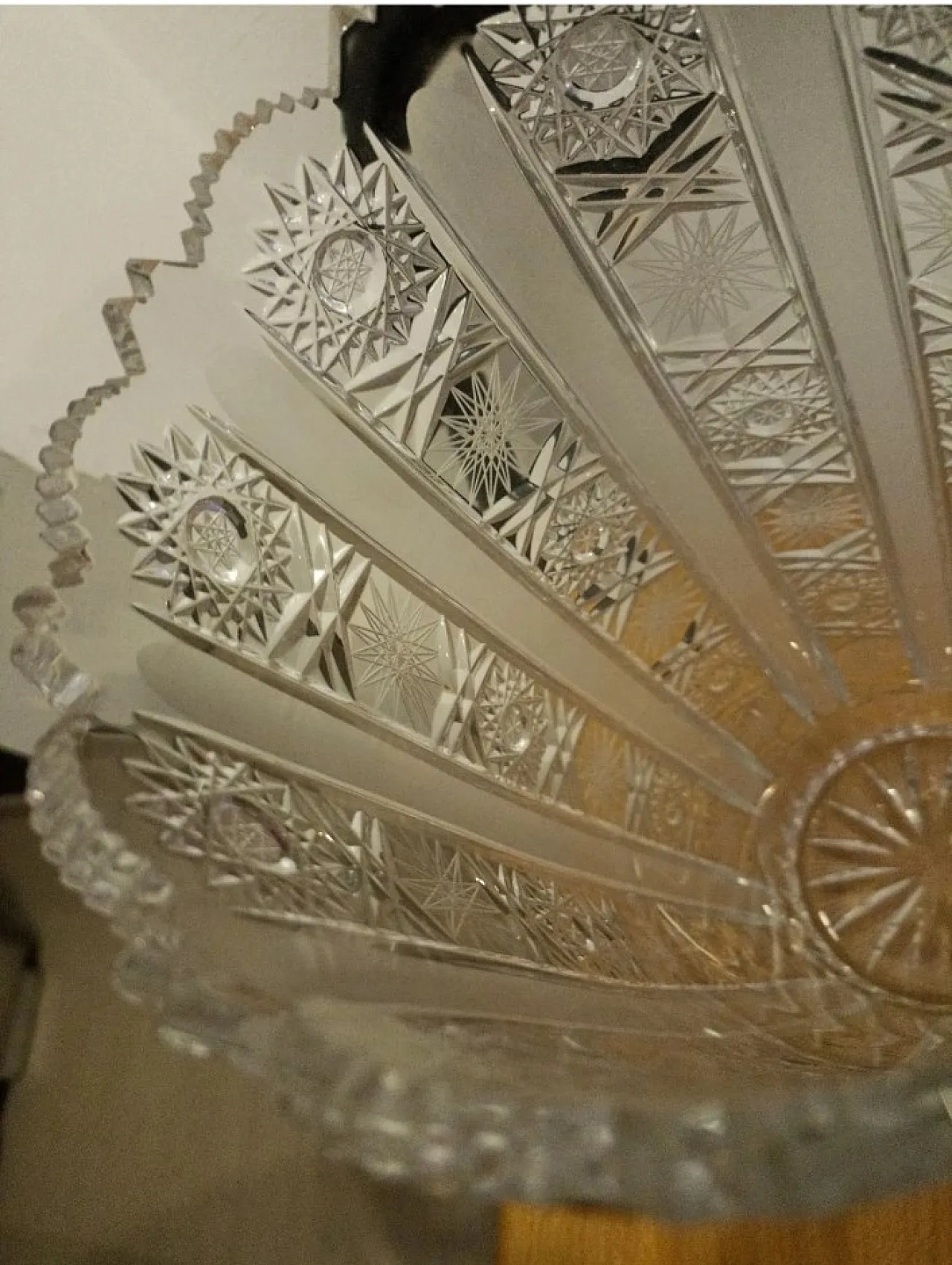 Xandra bohemian crystal vase, hand cut, 20th century 3