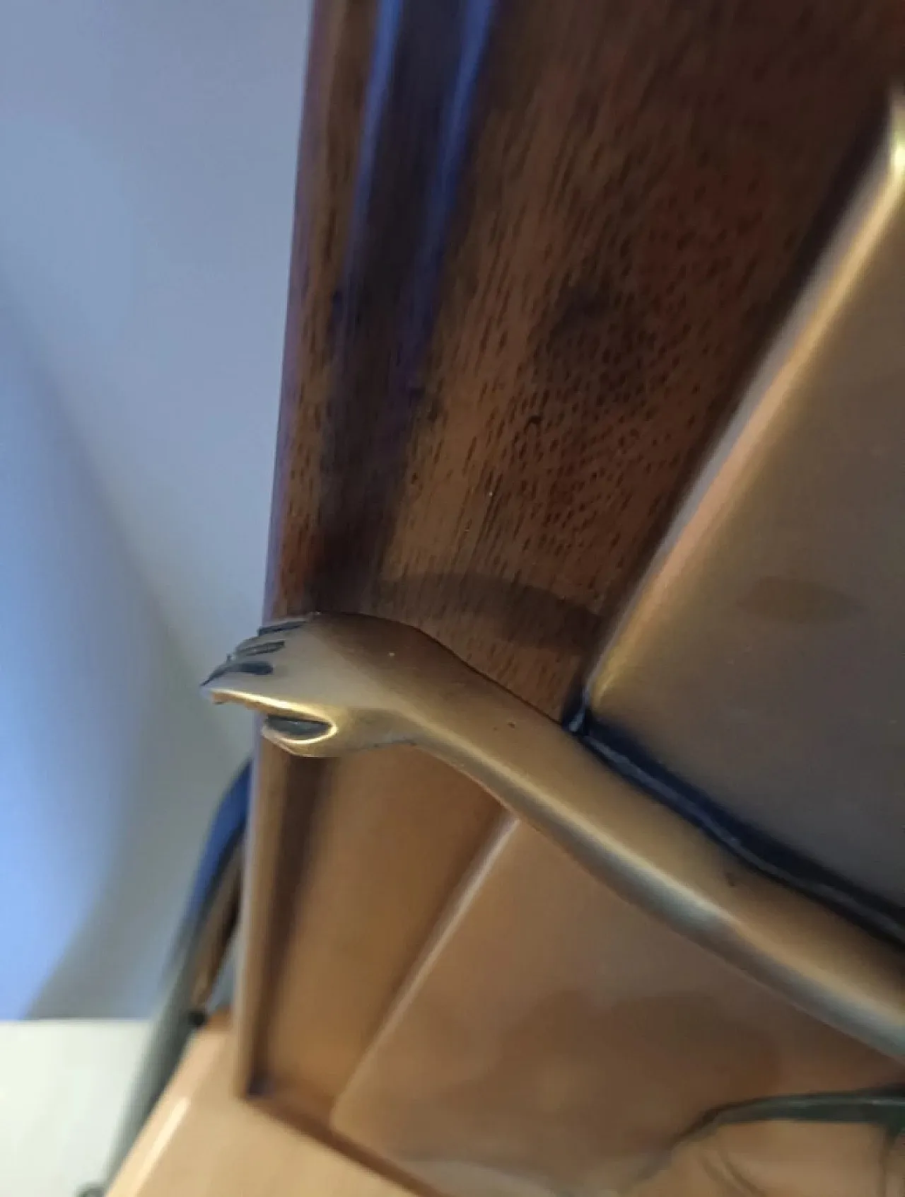 Art Deco bas-relief in bronze, female dancer figure, 20th century 4