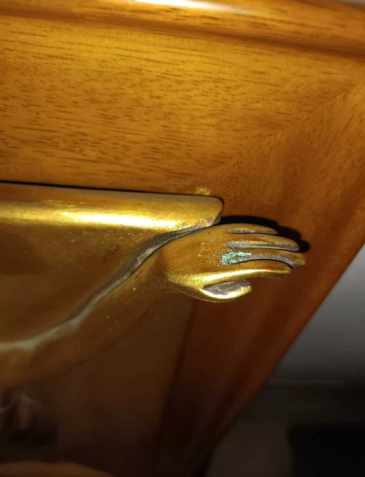 Art Deco bas-relief in bronze, female dancer figure, 20th century 5