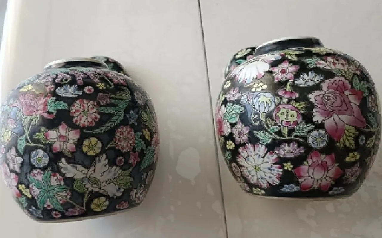 7 Ginger jar vases in Chinese porcelain, 20th century 7