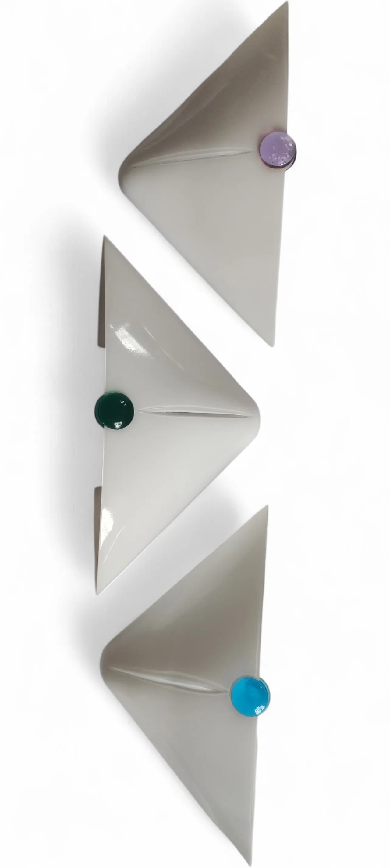 10 lampade da parete moderne in Vetro di Murano, De Majo anni '70 9
