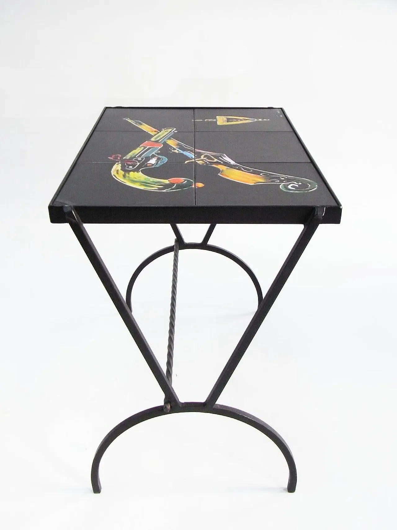 Tavolino Mid-Century in ceramica, anni '50 3