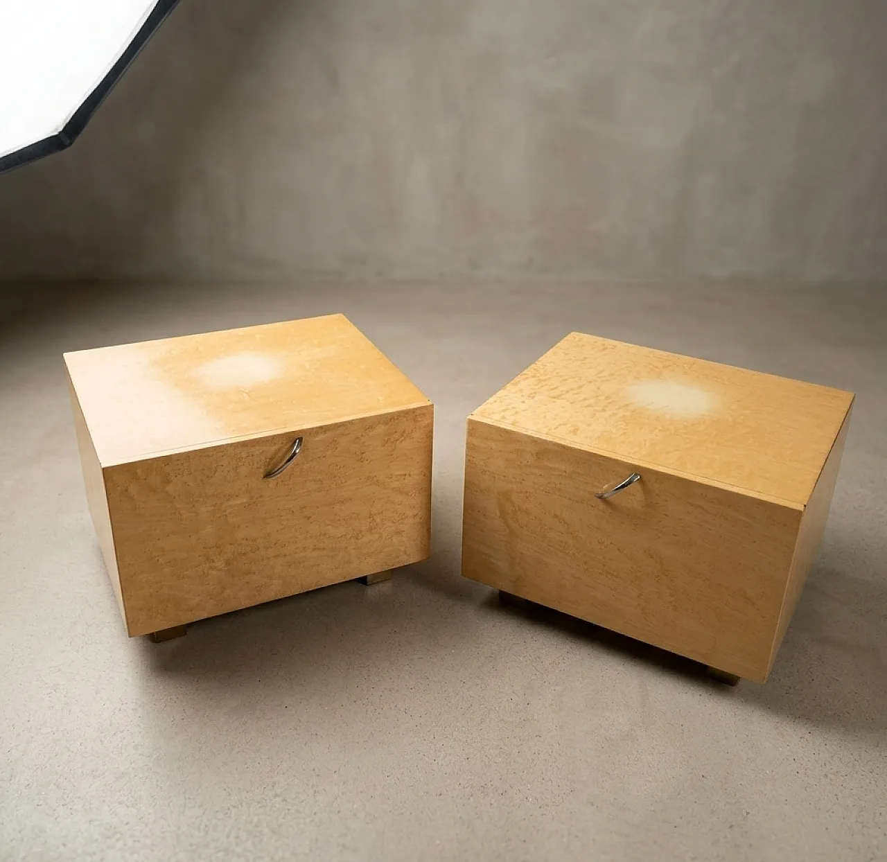 Coppia di comodini di Giovanni Offredi per Saporiti, anni '80 3