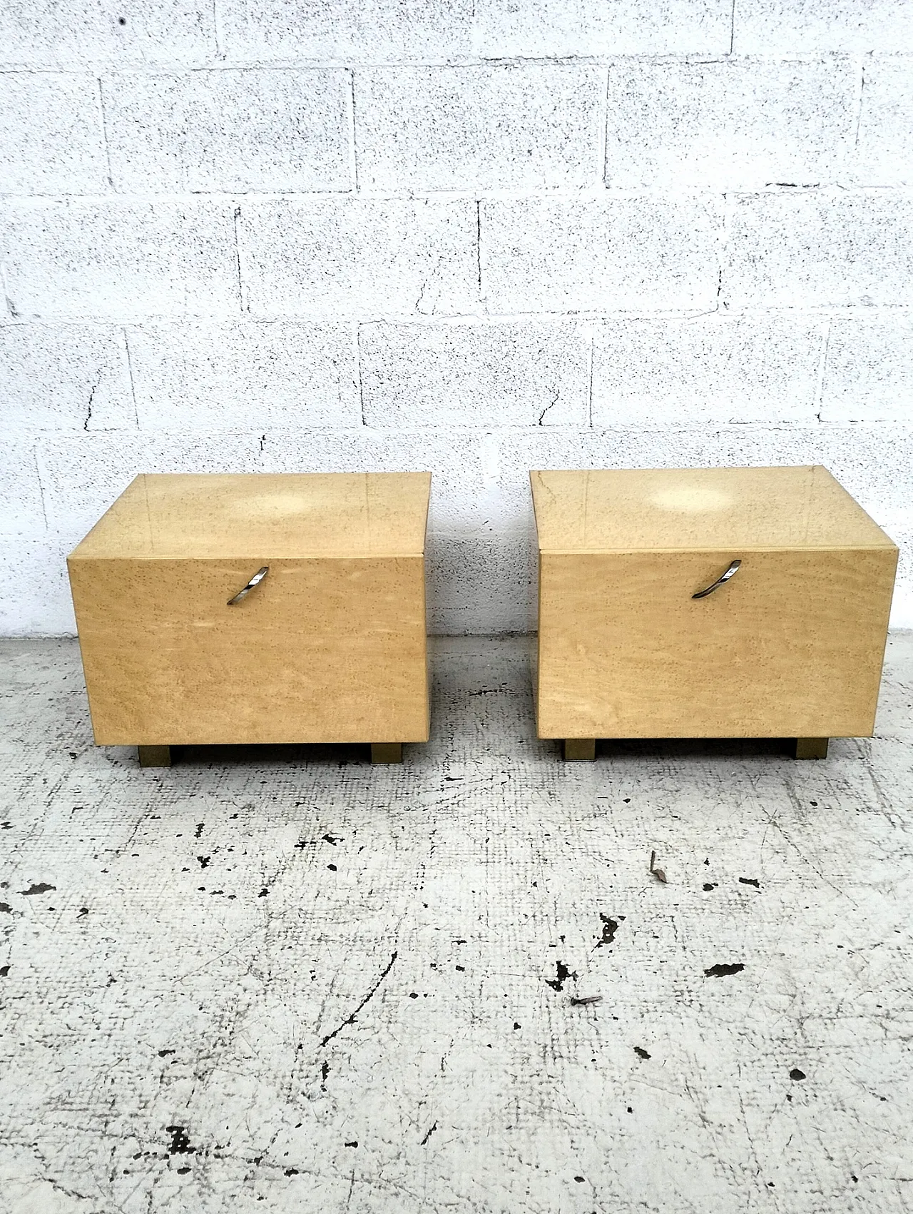 Coppia di comodini di Giovanni Offredi per Saporiti, anni '80 5