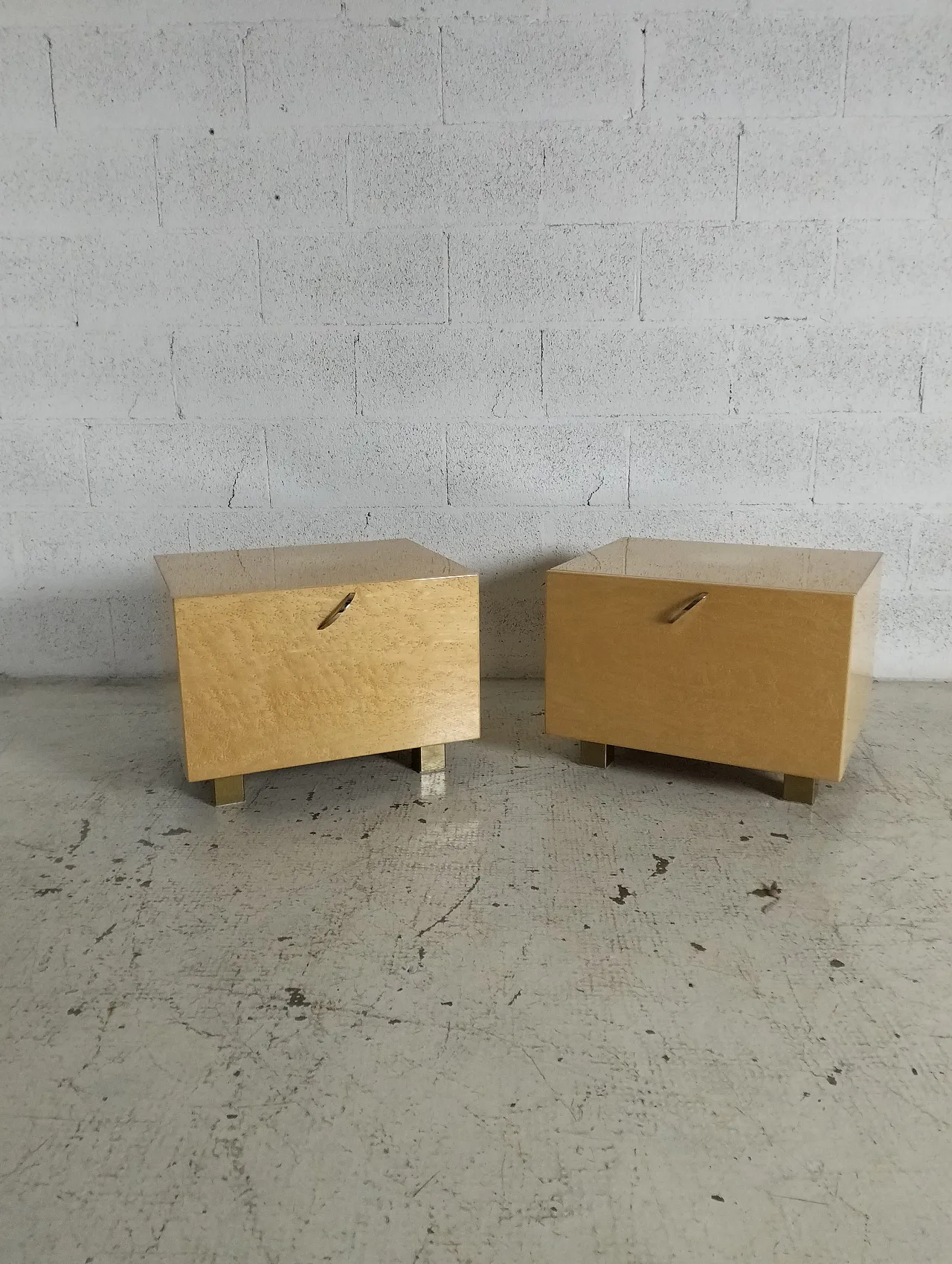 Coppia di comodini di Giovanni Offredi per Saporiti, anni '80 6