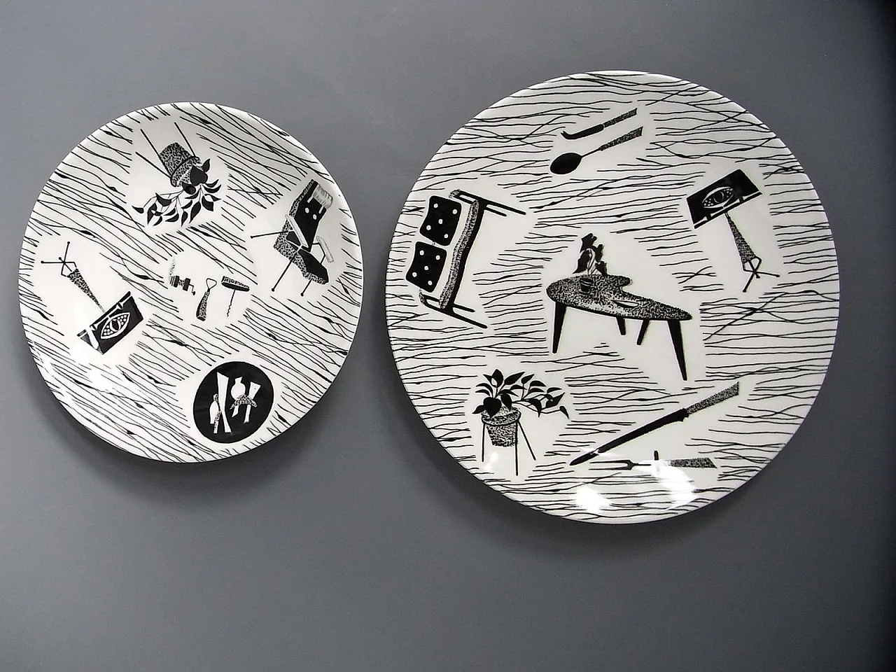 11 Piatti da dessert Ridgeway in porcellana di Homemaker, anni '60 1