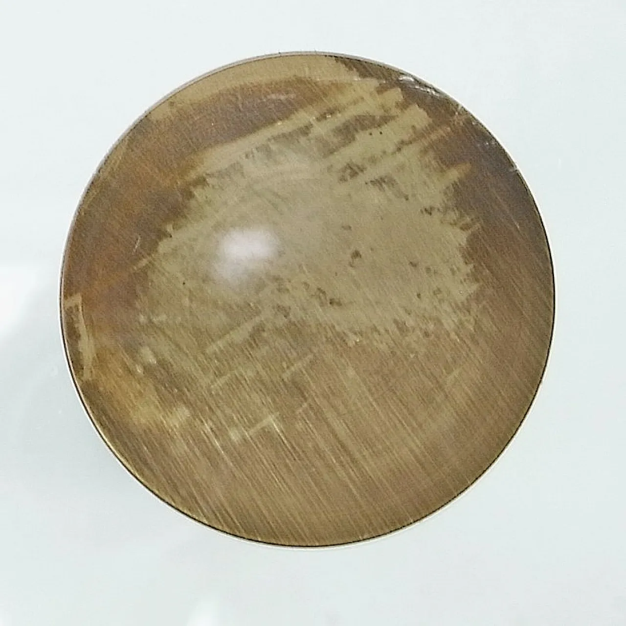 Coppia di tavolini in vetro e ottone di Fontana Arte (Attr.), anni '60 6