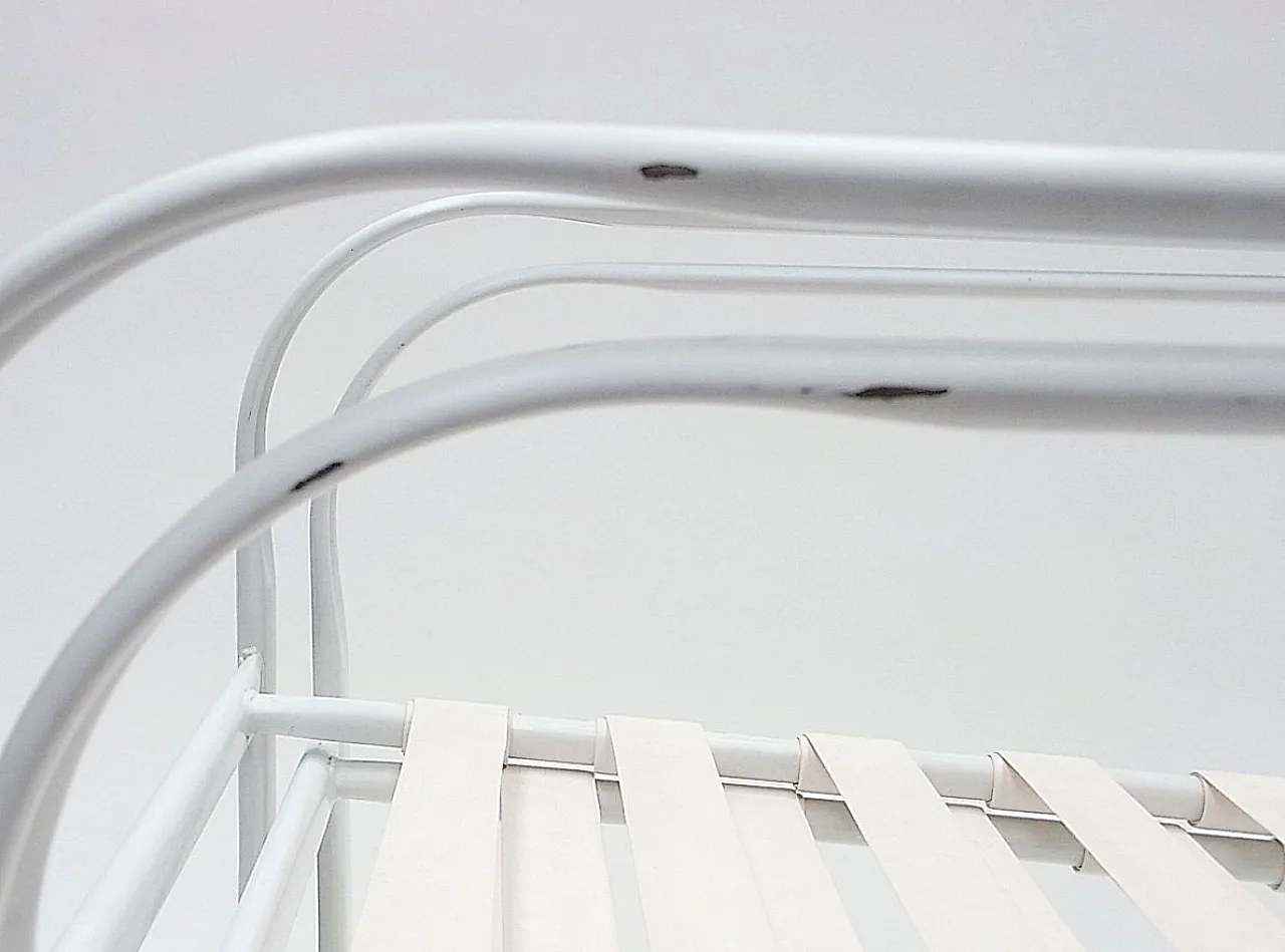 Pair of Hyperleggera garden armchairs with elastic strings, 1970s 12