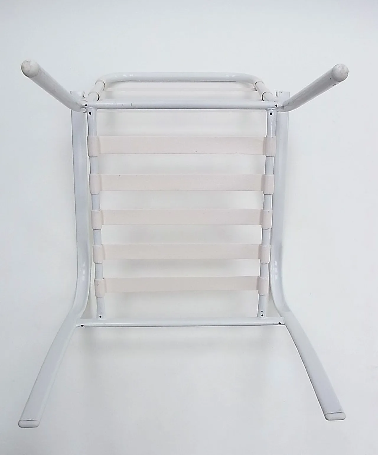 Pair of Hyperleggera garden armchairs with elastic strings, 1970s 13