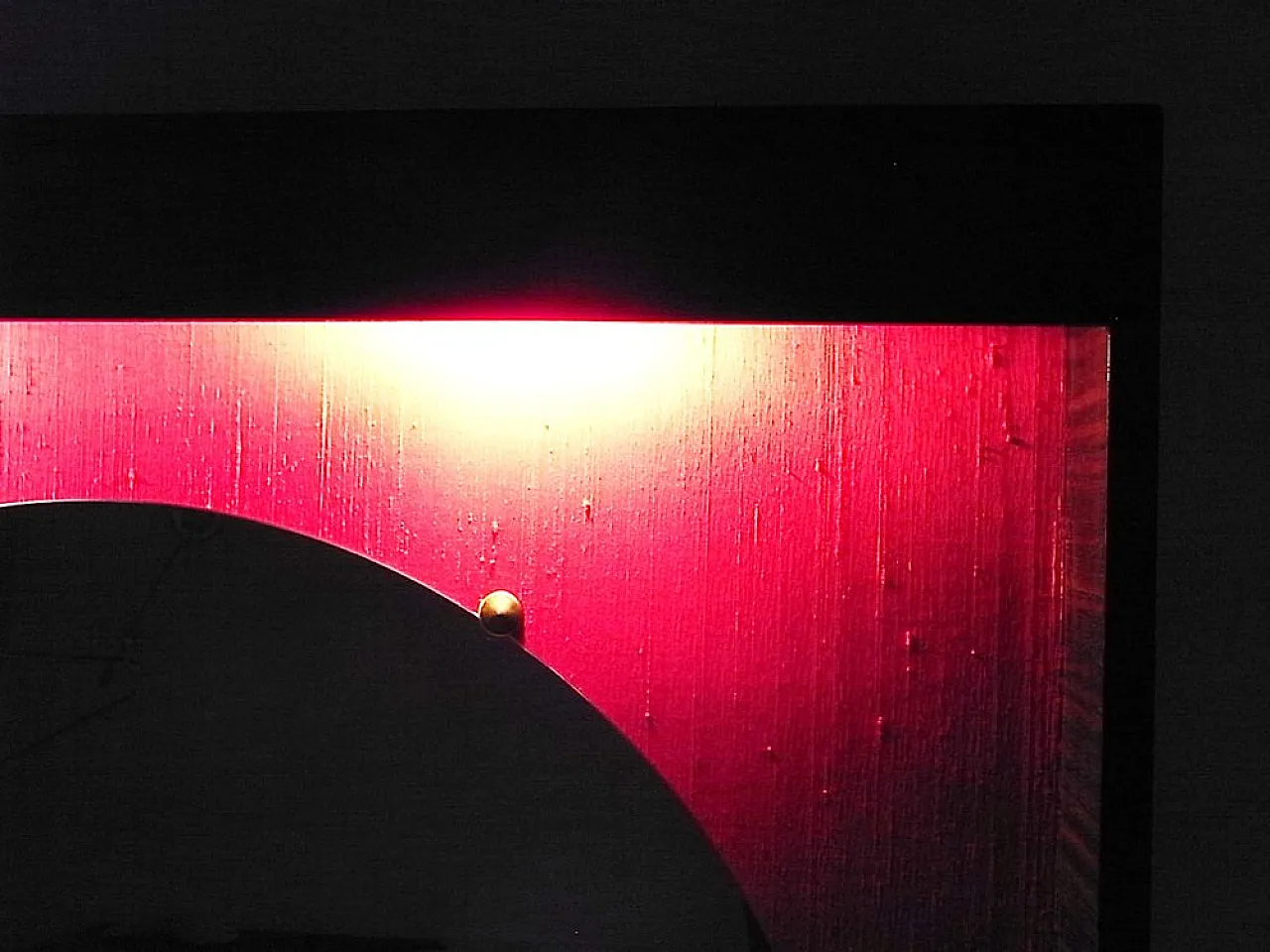 Specchio Grand Suite in macassar, seta e ottone, anni '60 4