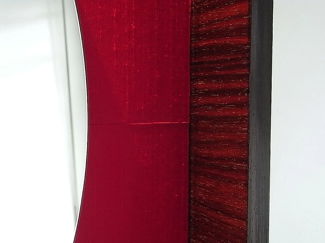 Specchio Grand Suite in macassar, seta e ottone, anni '60 12