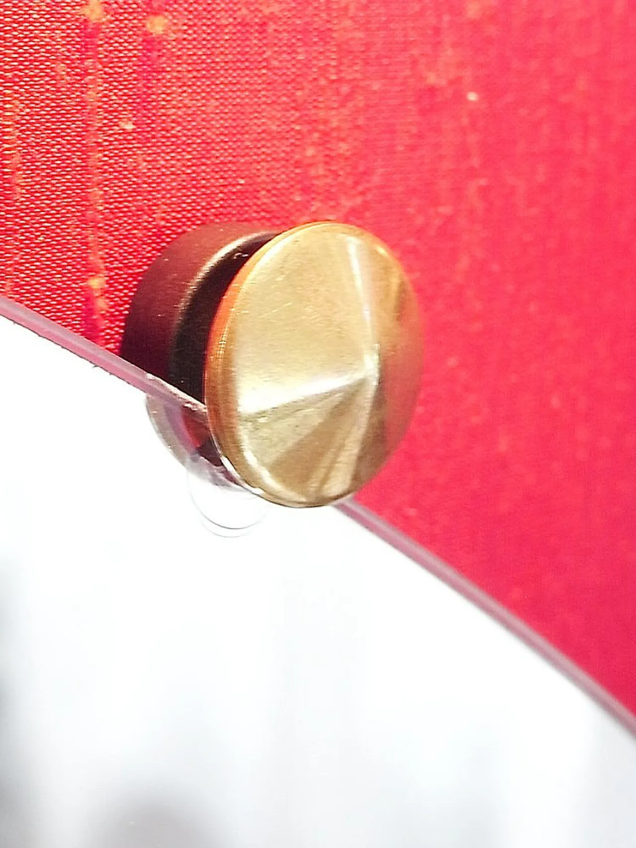 Specchio Grand Suite in macassar, seta e ottone, anni '60 14