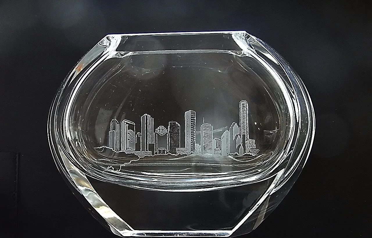 Vaso New York in vetro di Baccarat, fine '900 1