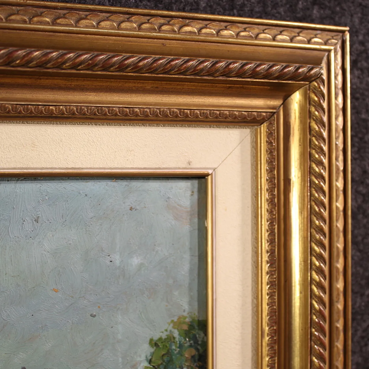 Signed Italian landscape painting, 20th century 12