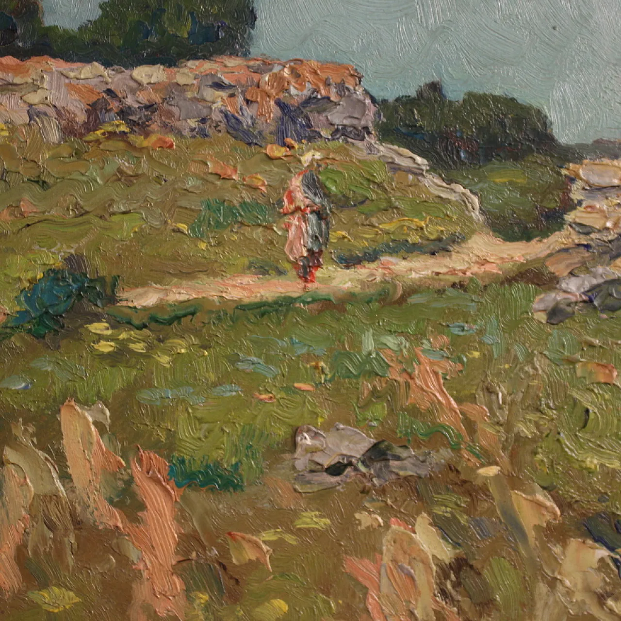 Signed Italian landscape painting, 20th century 15