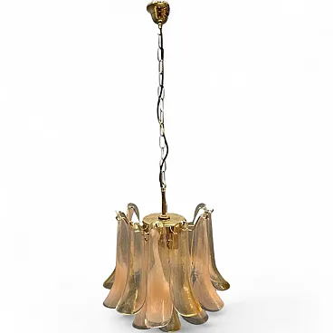 Chandelier with Murano glass petals by La Murrina, Italy, 1980s