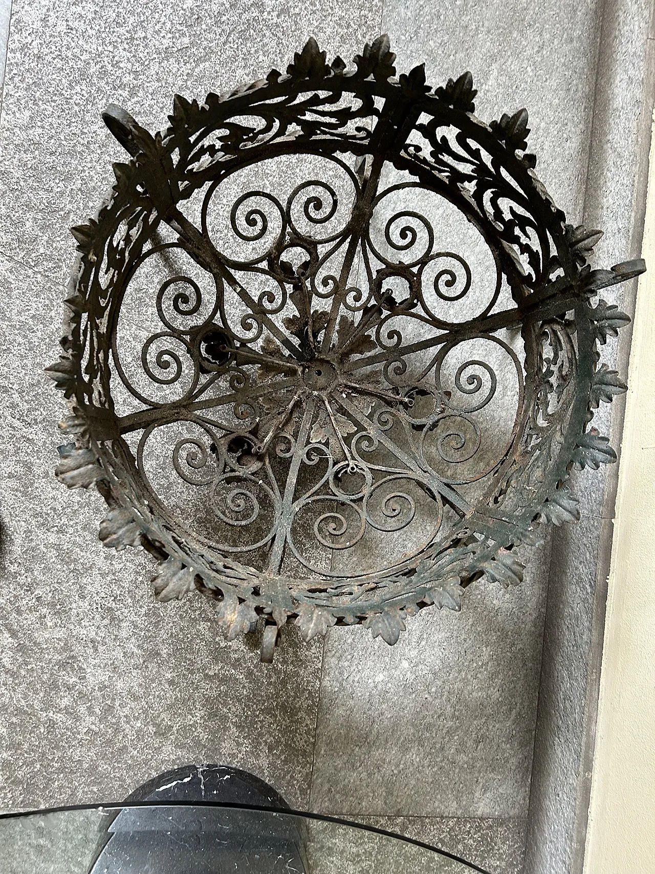 Fioriera francese in ferro battuto, inizio '900 5