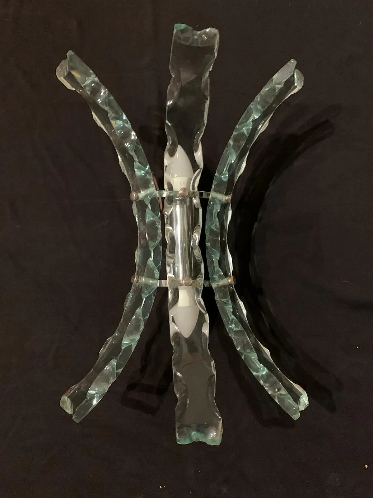 Coppia di applique Zero Quattro per Fontana Arte, anni '70 2