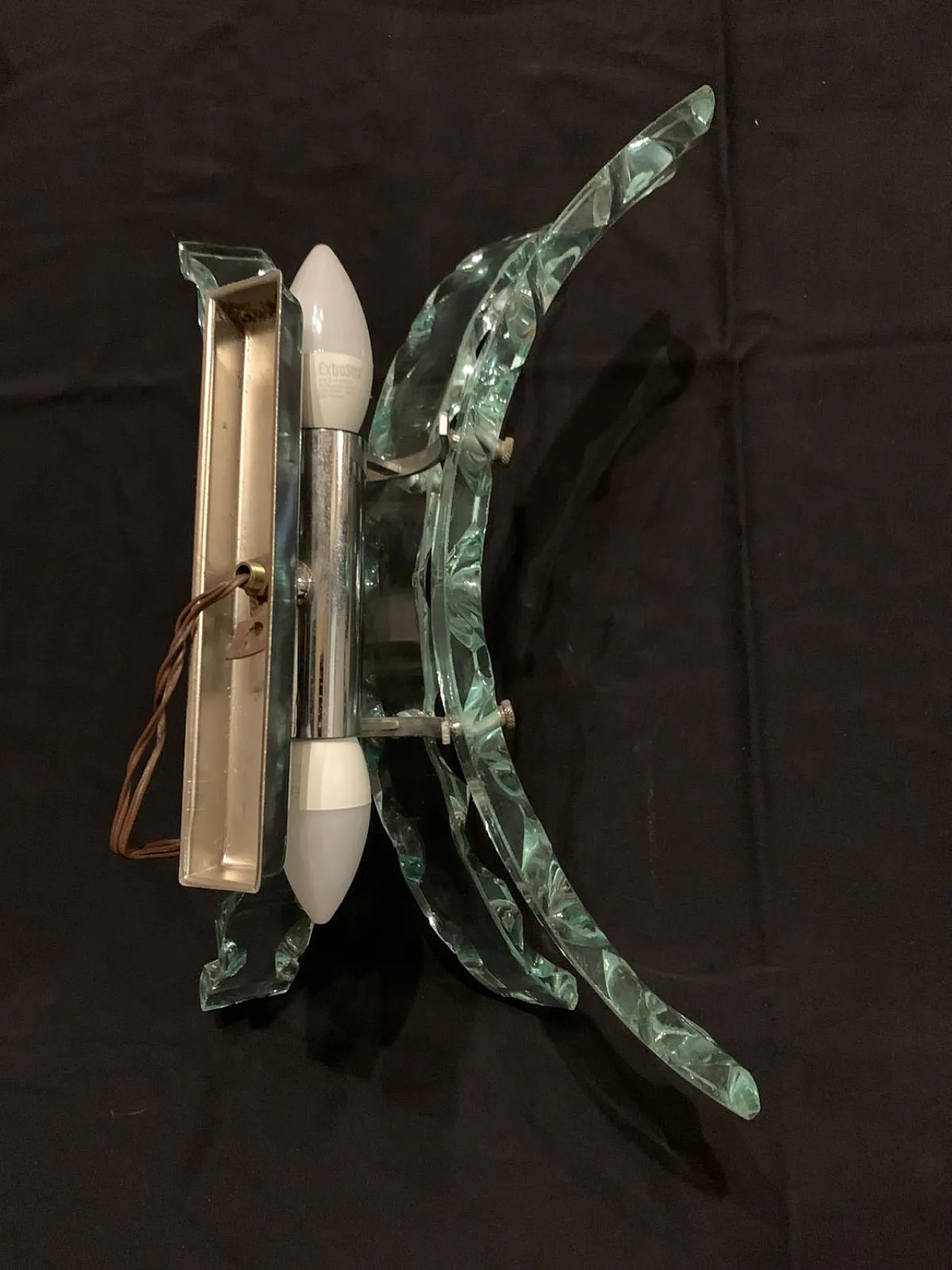 Coppia di applique Zero Quattro per Fontana Arte, anni '70 3