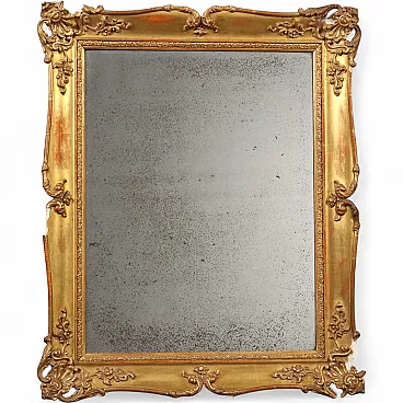 Specchio in legno e pastiglia, metà '800