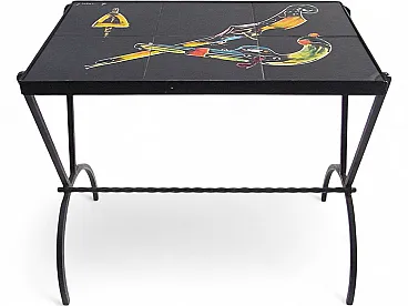 Tavolino Mid-Century in ceramica, anni '50