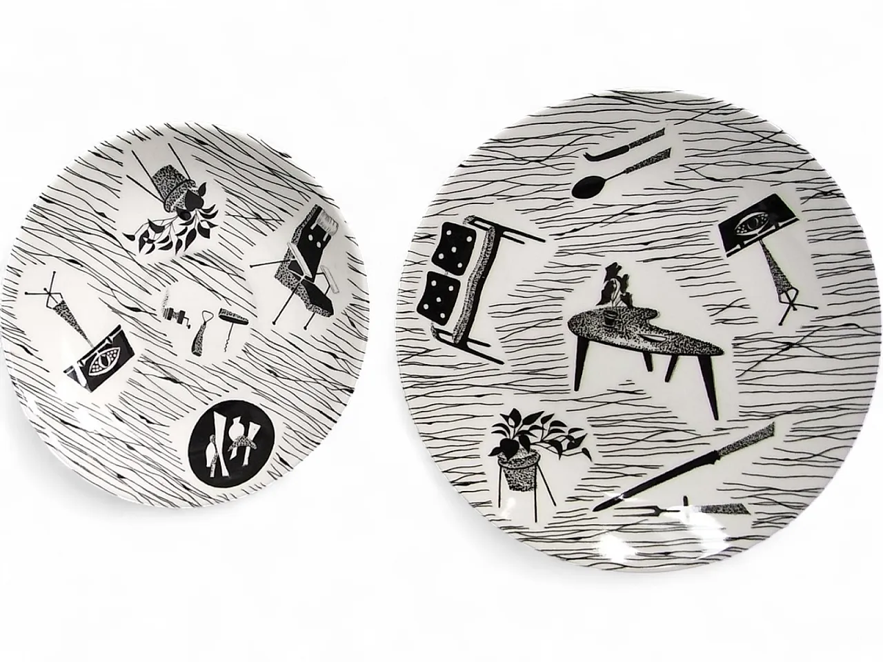 11 Piatti da dessert Ridgeway in porcellana di Homemaker, anni '60 13