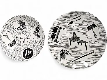 11 Piatti da dessert Ridgeway in porcellana di Homemaker, anni '60