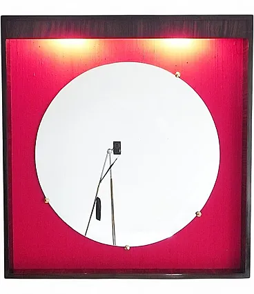 Specchio Grand Suite in macassar, seta e ottone, anni '60