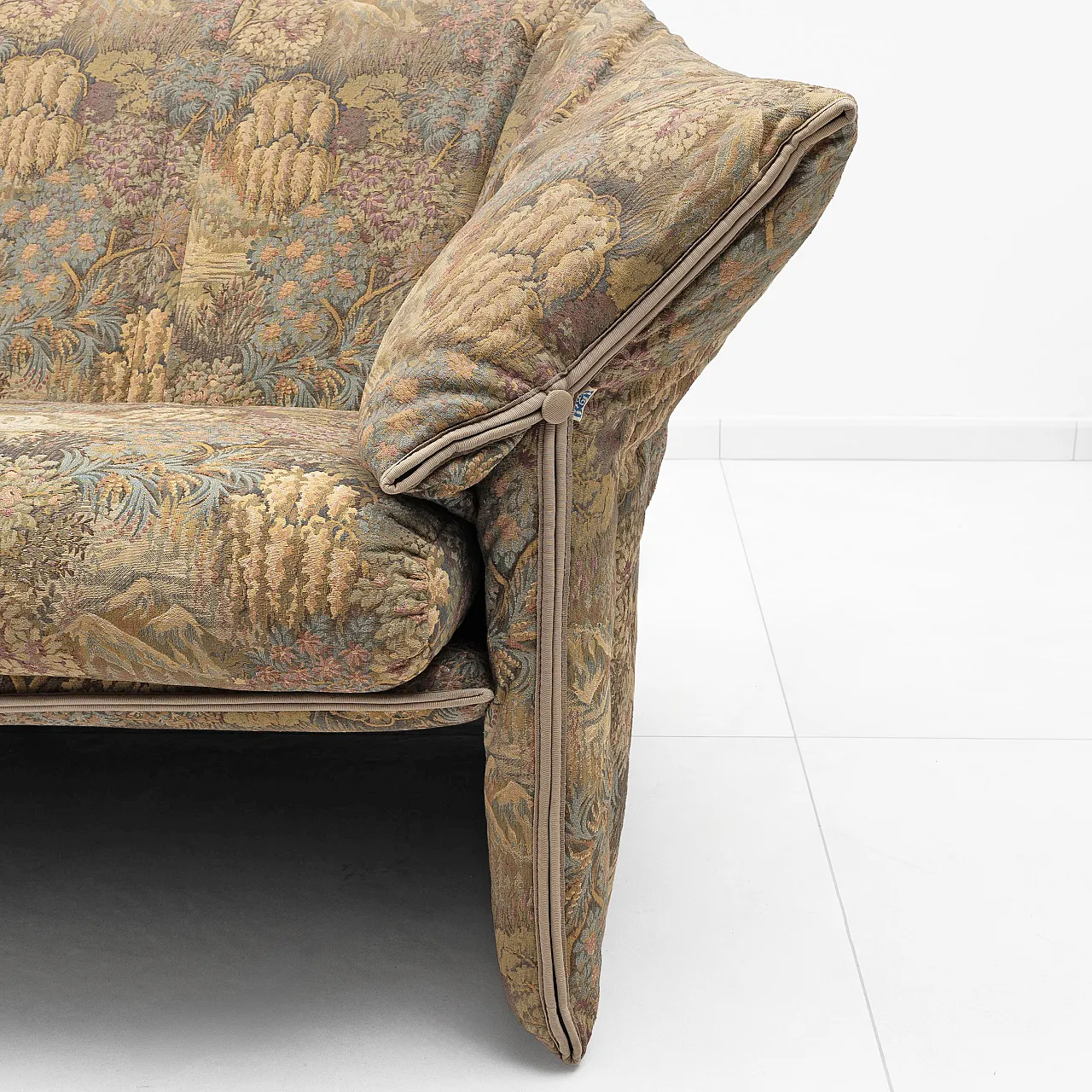 Sofa in jacquard Le stelle by Mario Bellini for B&B Italia, 1970 8